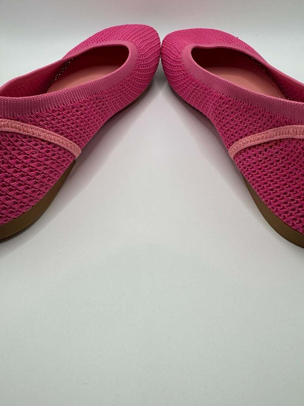 Poppies with Purpose The Signature Pink Shoe Knitted Ballet Flats 11 - Picture 7 of 11